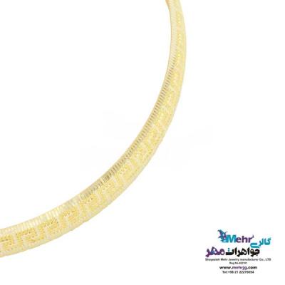 نمای دوم النگو طلا دست اول کم اجرت - طرح تراش سایز 3