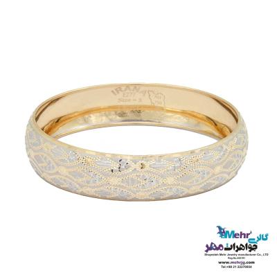 النگو طلا دست اول کم اجرت - طرح تراش سایز 2