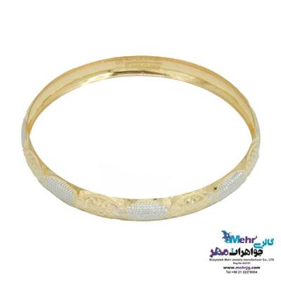 نمای دوم النگو طلا دست اول کم اجرت - طرح تراش سایز 3