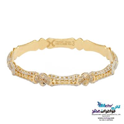 النگو طلا دست اول کم اجرت - طرح تراش سایز 2