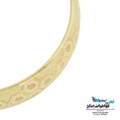 نمای دوم النگو طلا دست اول کم اجرت - طرح تراش سایز 2