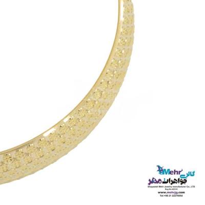 نمای دوم النگو طلا دست اول کم اجرت - طرح تراش سایز 3