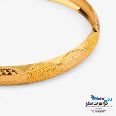 نمای دوم النگو طلا دست اول کم اجرت - طرح تراش سایز 2