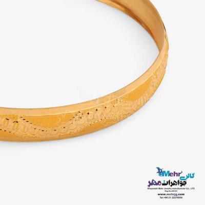 نمای دوم النگو طلا دست اول کم اجرت - طرح تراش سایز 2