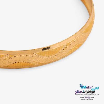 نمای دوم النگو طلا دست اول کم اجرت - طرح تراش سایز 3