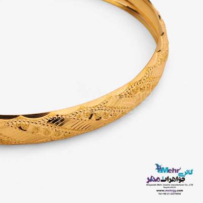 نمای دوم النگو طلا دست اول کم اجرت - طرح تراش سایز 2