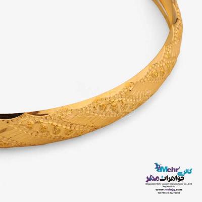نمای دوم النگو طلا دست اول کم اجرت - طرح تراش سایز 3