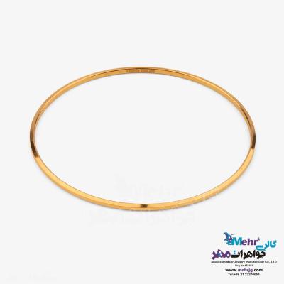 النگو طلا دست اول کم اجرت - طرح آینه ای سایز 3