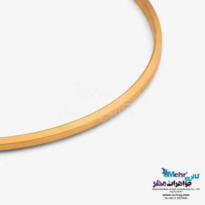 نمای دوم النگو طلا دست اول کم اجرت - طرح آینه ای سایز 3