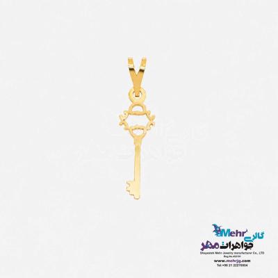 آویز طلا - طرح کلید