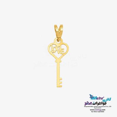آویز طلا - طرح کلید