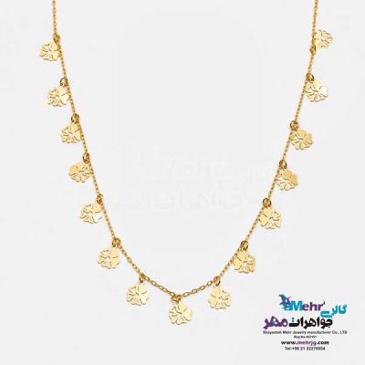 نمای دوم سرویس طلا - طرح پولکی و شبدر
