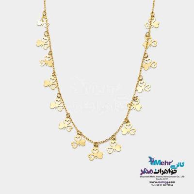 نمای دوم سرویس طلا - طرح پولکی و شبدر