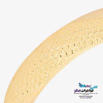 نمای دوم النگو طلا دست اول کم اجرت - طرح تراش سایز2