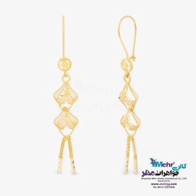 گوشواره طلا - طرح  پنج شیر