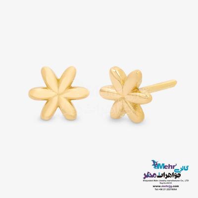 گوشواره طلا - طرح گل