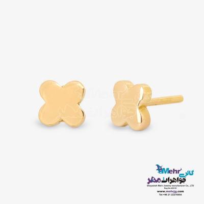 گوشواره طلا - طرح شبدر