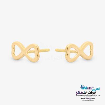 نمای دوم گوشواره طلا - طرح پاپیون