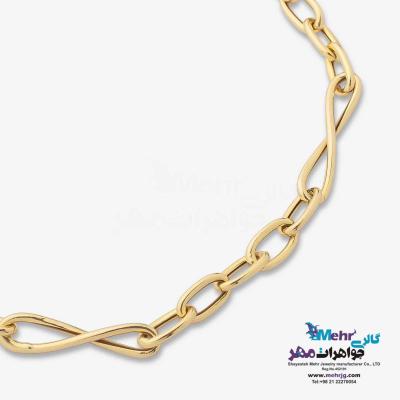 نمای دوم دستبند طلا - طرح هرمس