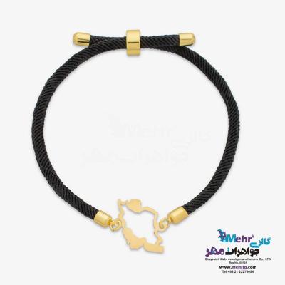 دستبند طلا و بافت - طرح نقشه ی ایران