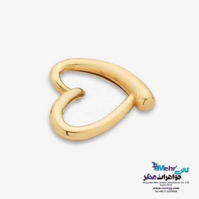 نمای دوم آویز طلا - طرح قلب
