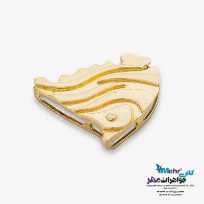 نمای دوم آویز طلا - طرح ماهی