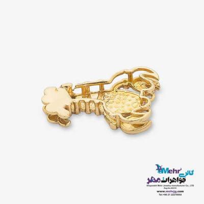 نمای دوم آویز طلا - طرح خرچنگ