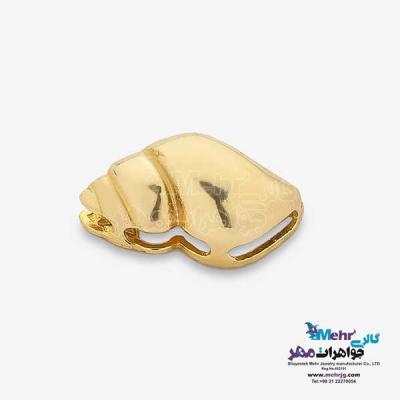 نمای دوم آویز طلا - طرح صدف