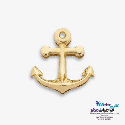 آویز طلا - طرح لنگر