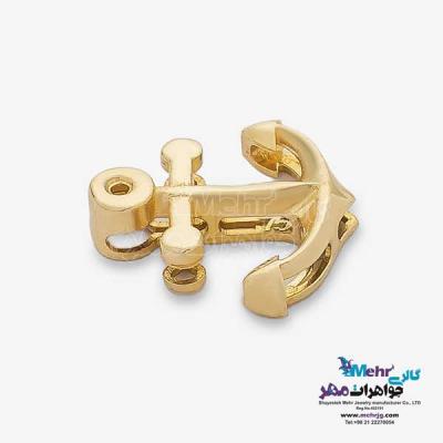 نمای دوم آویز طلا - طرح لنگر