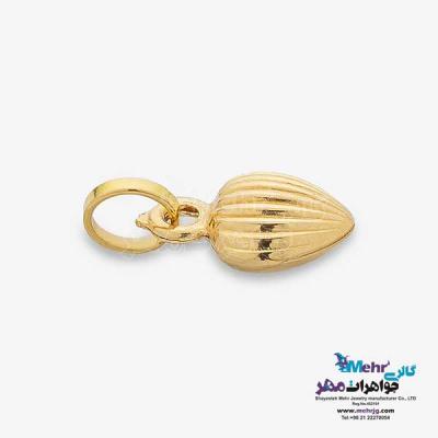 نمای دوم آویز طلا - طرح صدف