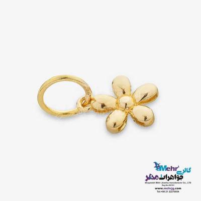 نمای دوم آویز طلا - طرح گل