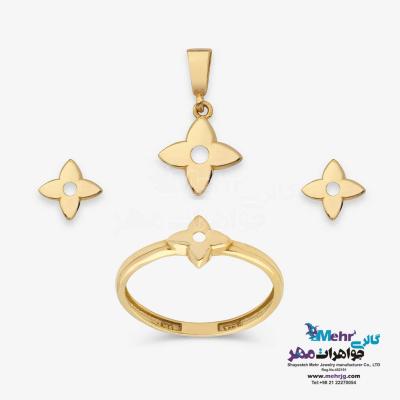 نیم ست طلا - طرح لویی ویتون