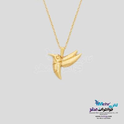گردنبند طلا دست اول کم اجرت  - طرح پرنده