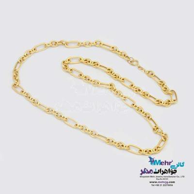 نمای دوم گردنبند طلا دست اول کم اجرت  - طرح فیگارو
