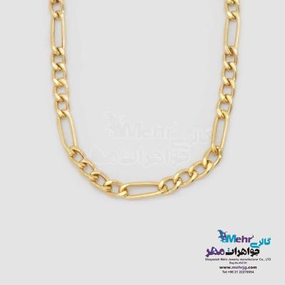 گردنبند طلا دست اول کم اجرت  - طرح فیگارو