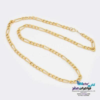 نمای دوم گردنبند طلا دست اول کم اجرت  - طرح فیگارو