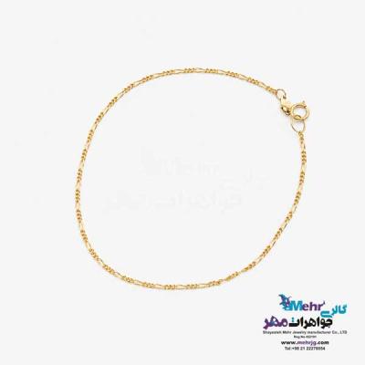 نمای دوم دستبند طلا - طرح فیگارو