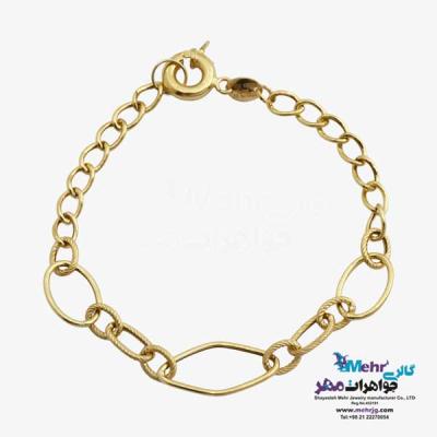 نمای دوم دستبند طلا - طرح حلقه های تو در تو