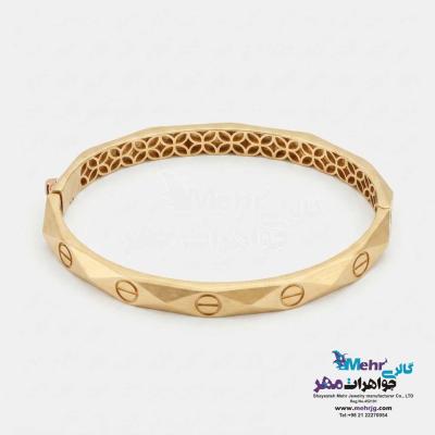 دستبند النگویی طلا - طرح کارتیه لاو