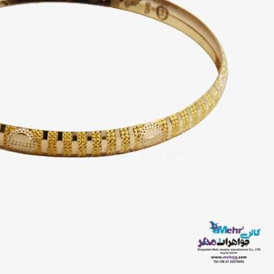 نمای دوم النگو طلا دست اول کم اجرت - طرح کارتیه لاو سایز 3
