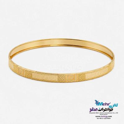 النگو طلا دست اول کم اجرت - طرح ورساچه سایز 2