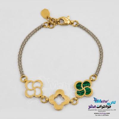 نمای دوم دستبند طلا - طرح ونکلیف