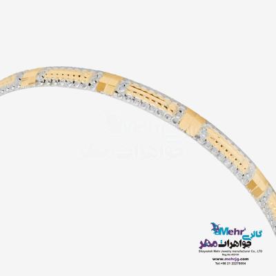 نمای دوم النگو طلا دست اول کم اجرت - طرح تراش سایز1