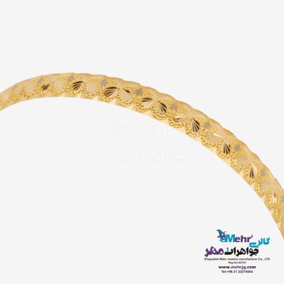 نمای دوم النگو طلا دست اول کم اجرت - طرح تراش سایز3