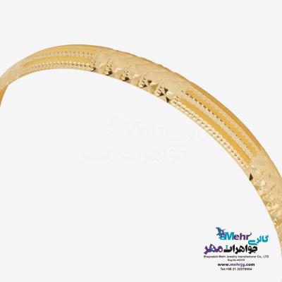 نمای دوم النگو طلا دست اول کم اجرت - طرح تراش سایز3