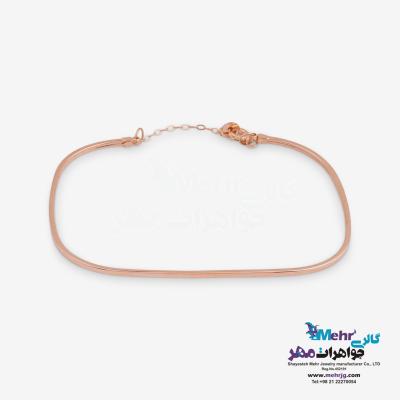 دستبند النگویی طلا - طرح آینه ای