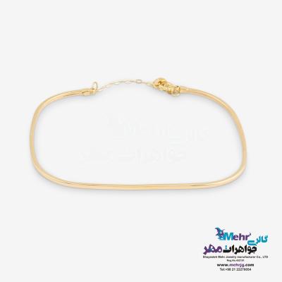 دستبند النگویی طلا - طرح آینه ای