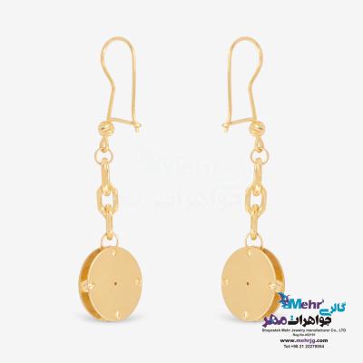 نمای دوم گوشواره طلا - طرح ورساچه