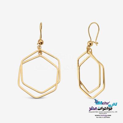 گوشواره طلا - طرح هندسی